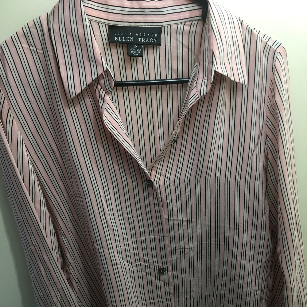 Linda Allard Ellen Tracy Silk Blouse